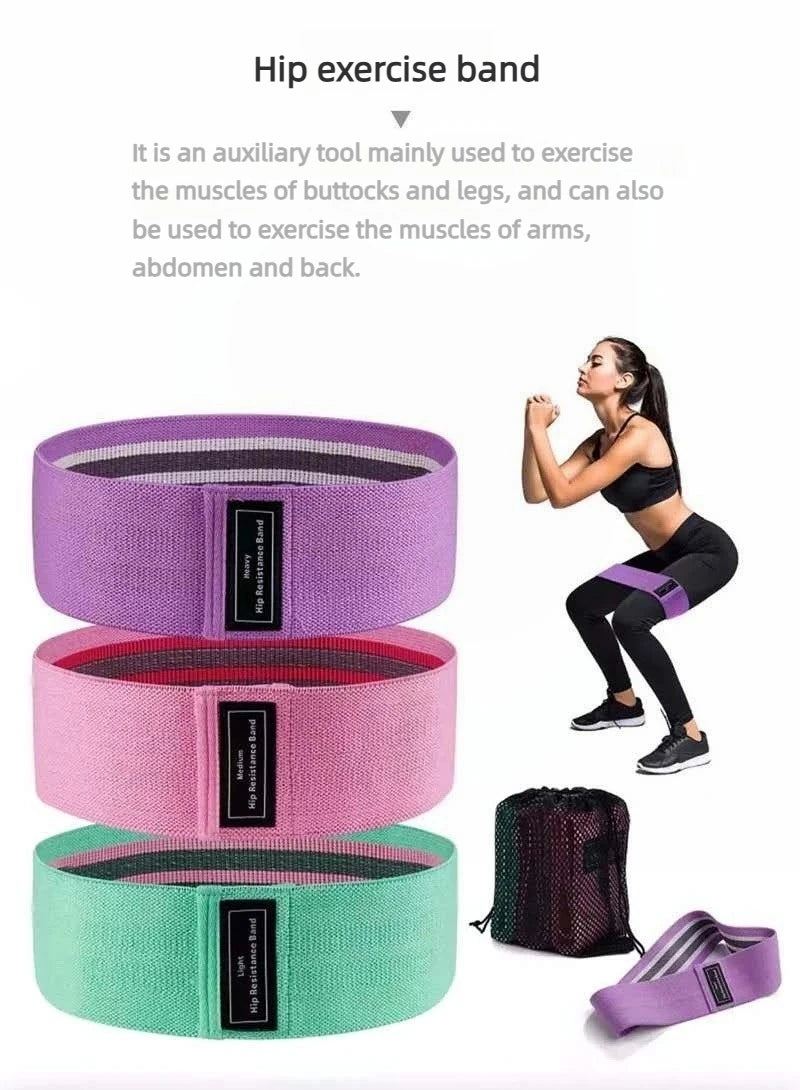 Elastic Squat Resistance Belt Buttock Fitness Stretch Belt Yoga Stretch Training Belt